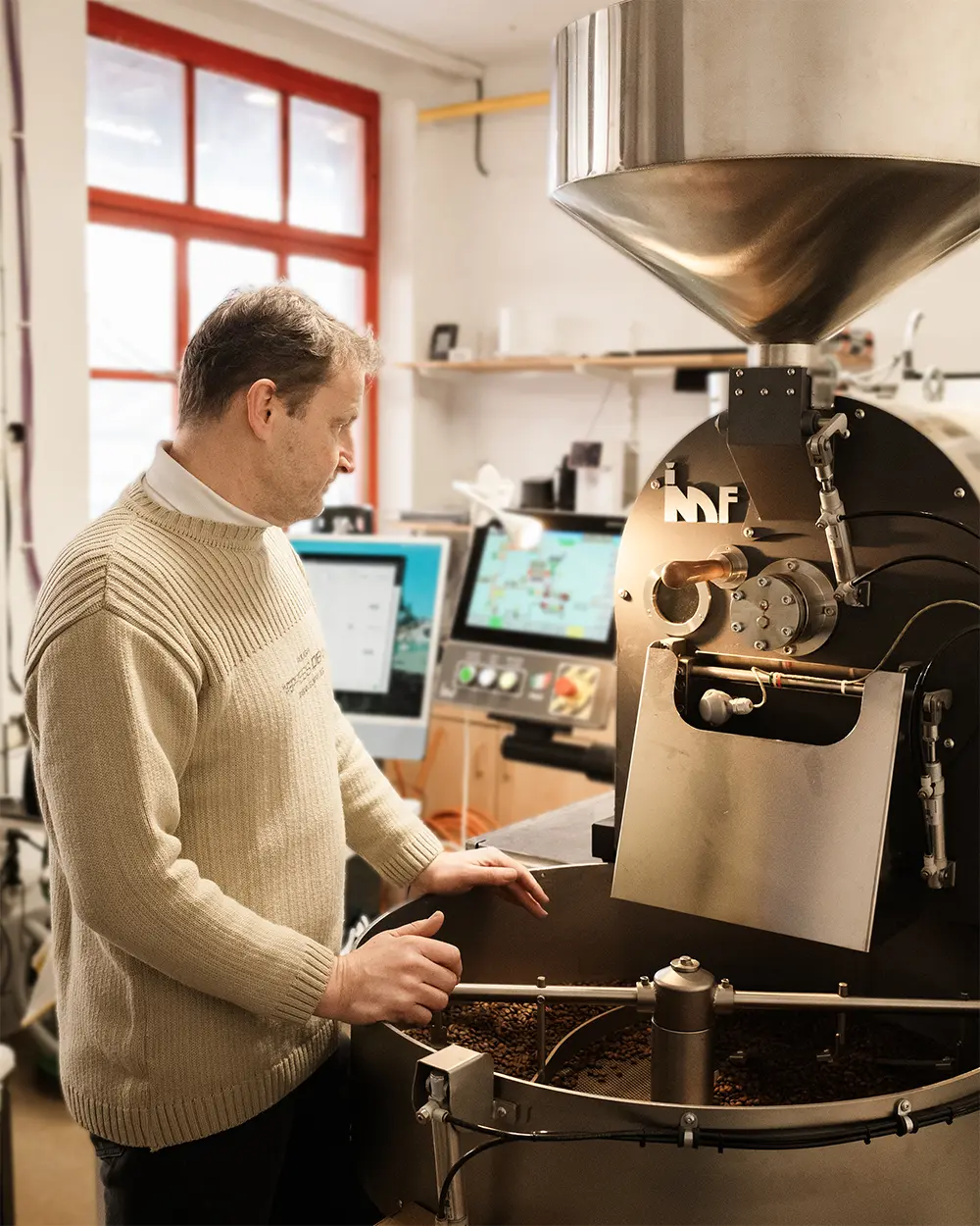 Pražička IMF RM15 v pražírně Kopi Bean na Berkově
